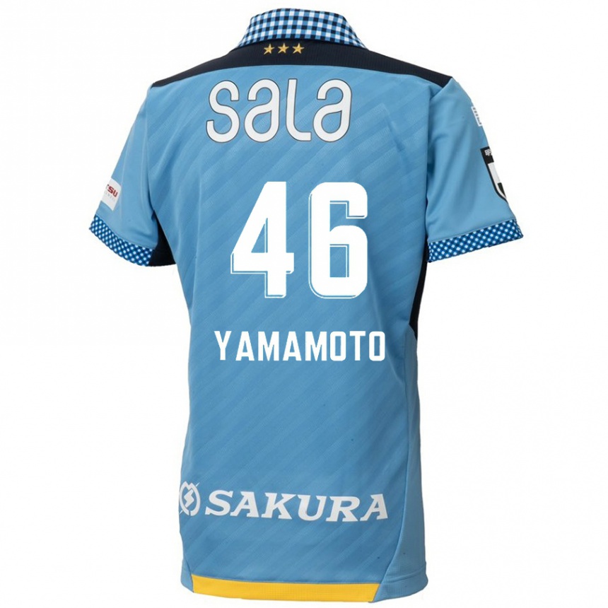 Niño Fútbol Camiseta Shota Yamamoto #46 Azul Negro 1ª Equipación 2024/25