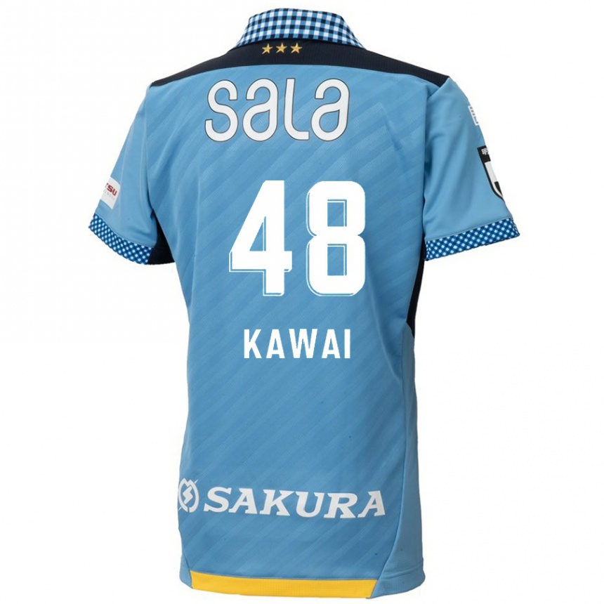 Niño Fútbol Camiseta Tokumo Kawai #48 Azul Negro 1ª Equipación 2024/25