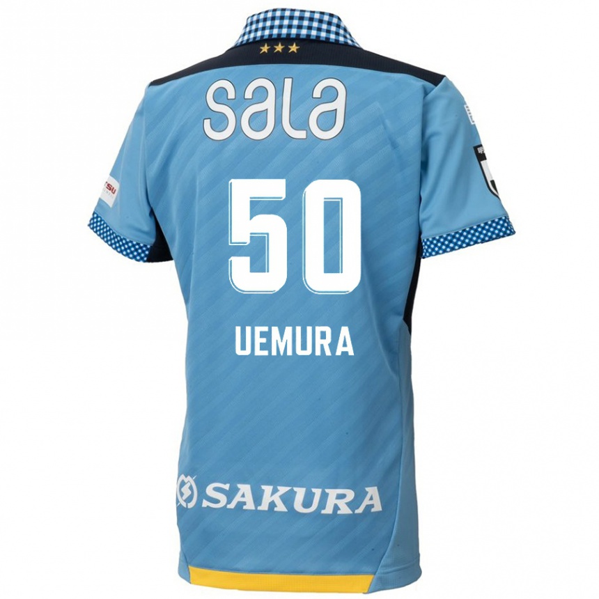 Niño Fútbol Camiseta Hiroto Uemura #50 Azul Negro 1ª Equipación 2024/25