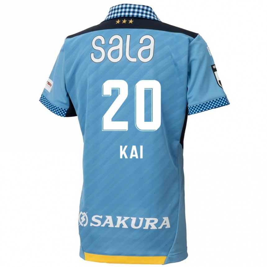 Niño Fútbol Camiseta Yua Kai #20 Azul Negro 1ª Equipación 2024/25