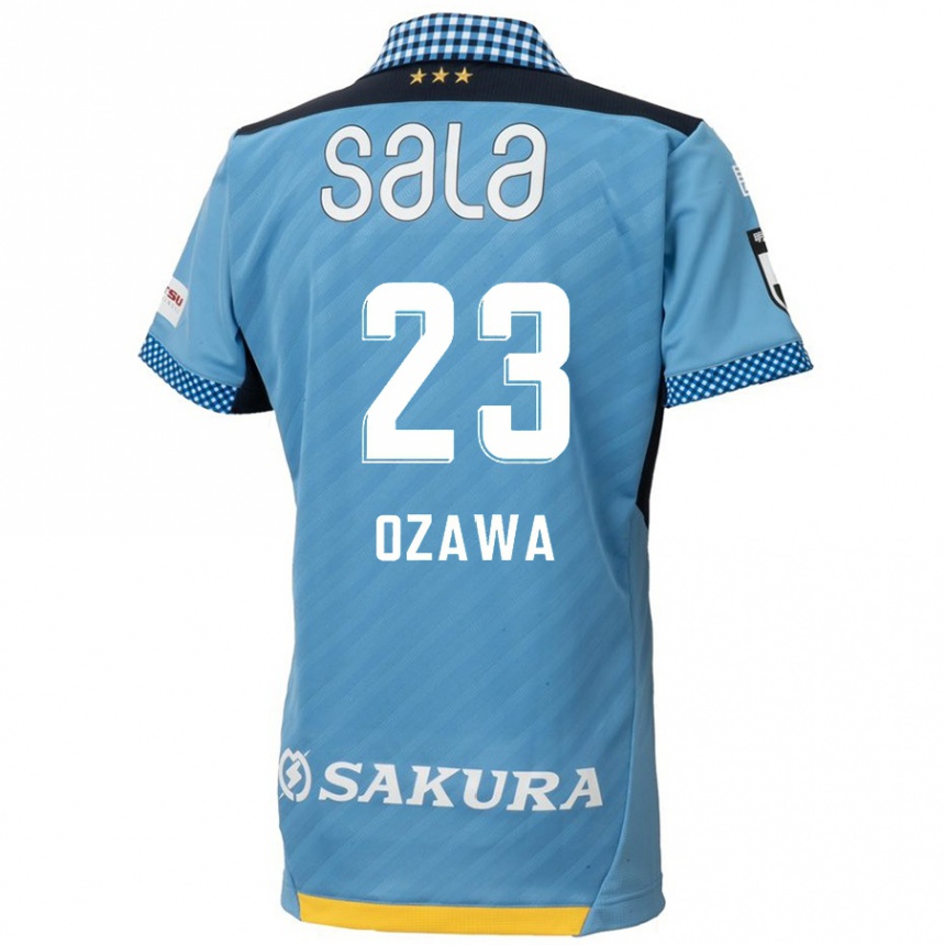 Niño Fútbol Camiseta Yugo Ozawa #23 Azul Negro 1ª Equipación 2024/25