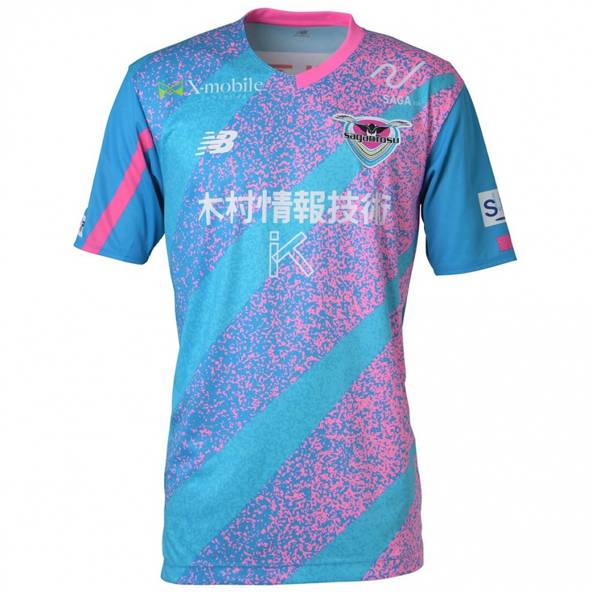 Niño Fútbol Camiseta Teyan Tani #40 Azul Rosado 1ª Equipación 2024/25