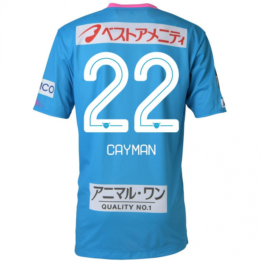 Niño Fútbol Camiseta Cayman Togashi #22 Azul Rosado 1ª Equipación 2024/25