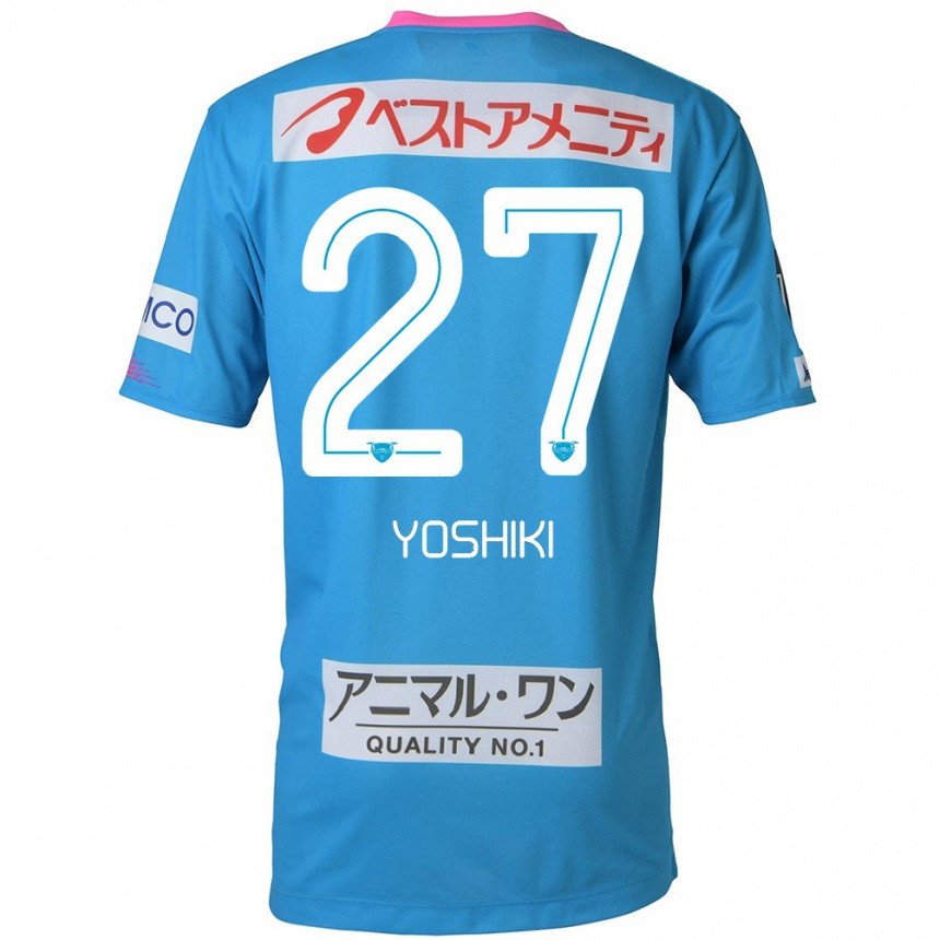 Niño Fútbol Camiseta Yoshiki Narahara #27 Azul Rosado 1ª Equipación 2024/25