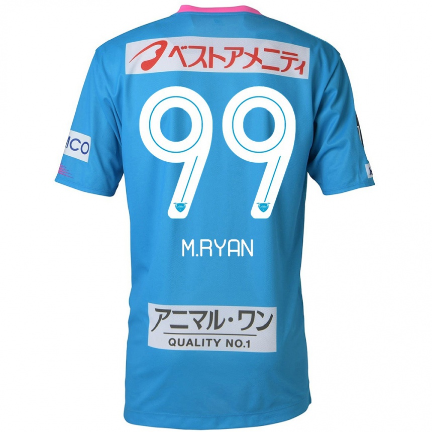 Niño Fútbol Camiseta Marcelo Ryan #99 Azul Rosado 1ª Equipación 2024/25