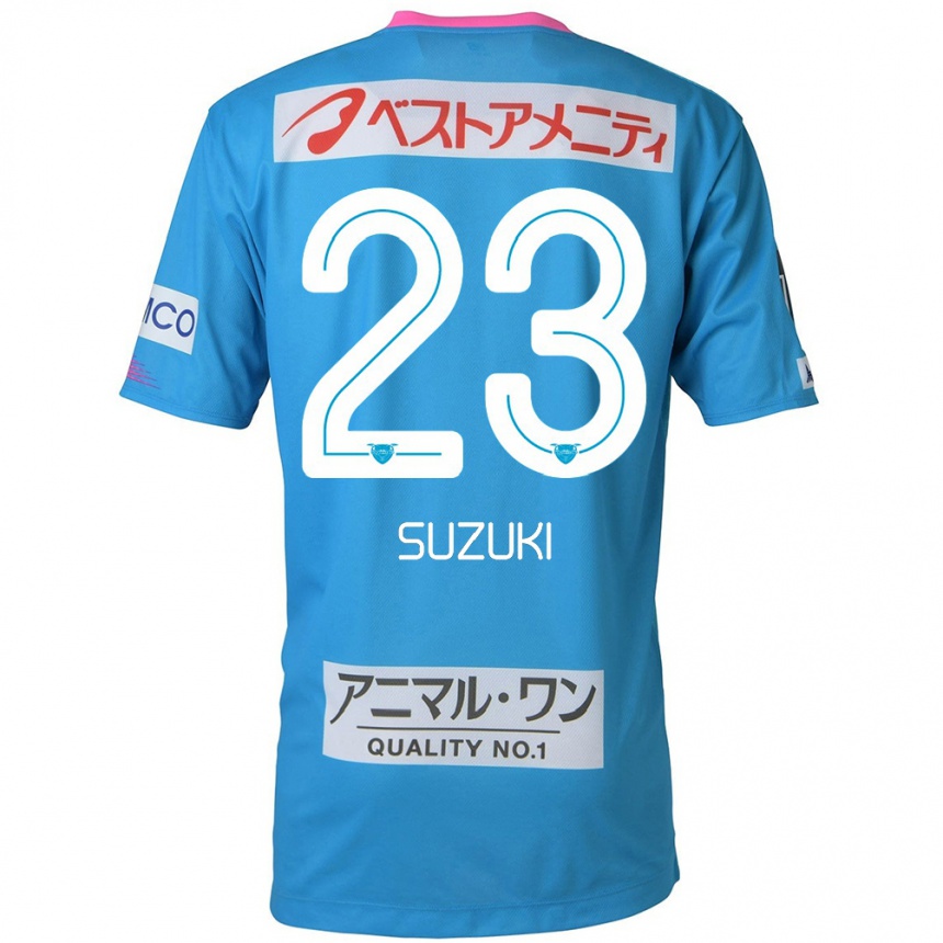 Niño Fútbol Camiseta Yuki Suzuki #23 Azul Rosado 1ª Equipación 2024/25