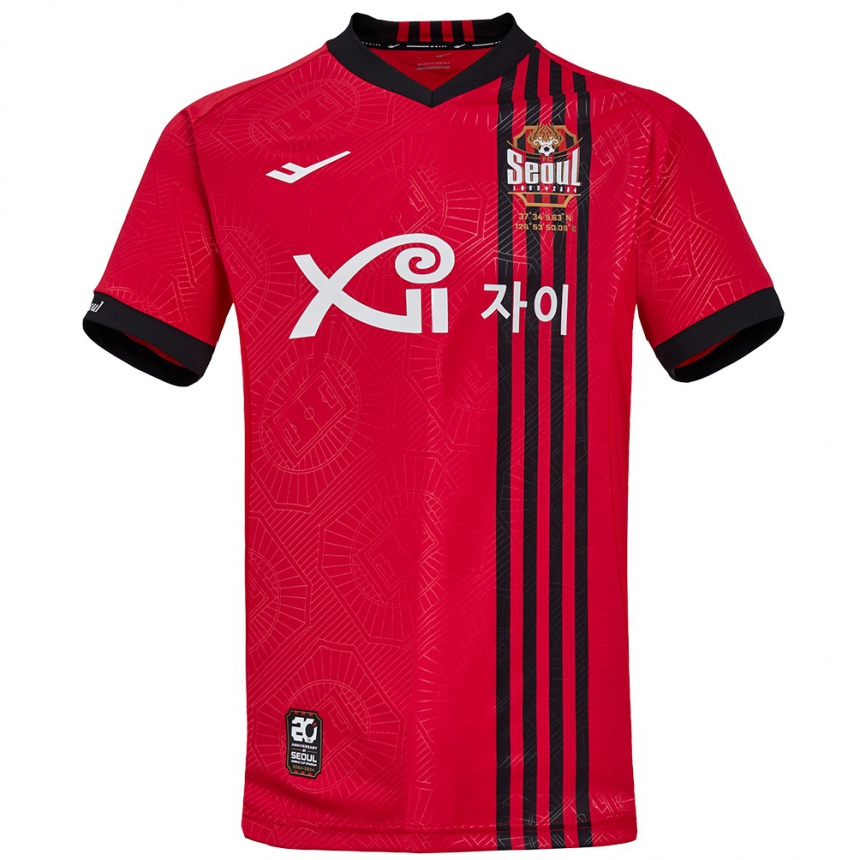 Niño Fútbol Camiseta Do-Yoon Hwang #41 Negro Rojo 1ª Equipación 2024/25