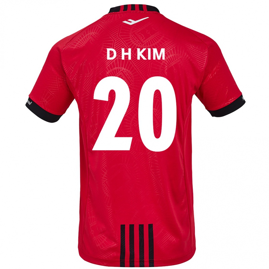 Niño Fútbol Camiseta Hyeon-Deok Kim #20 Negro Rojo 1ª Equipación 2024/25