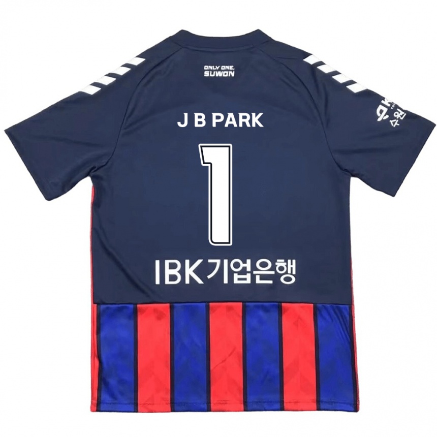 Niño Fútbol Camiseta Bae-Jong Park #1 Azul Rojo 1ª Equipación 2024/25