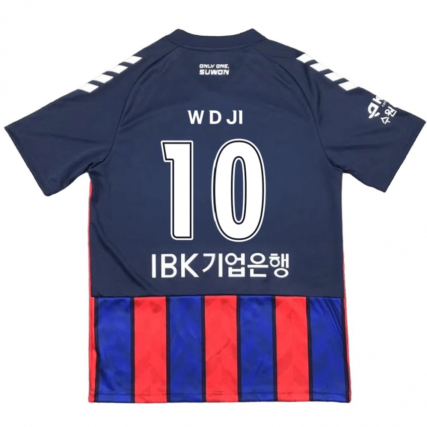 Niño Fútbol Camiseta Dong-Won Ji #10 Azul Rojo 1ª Equipación 2024/25