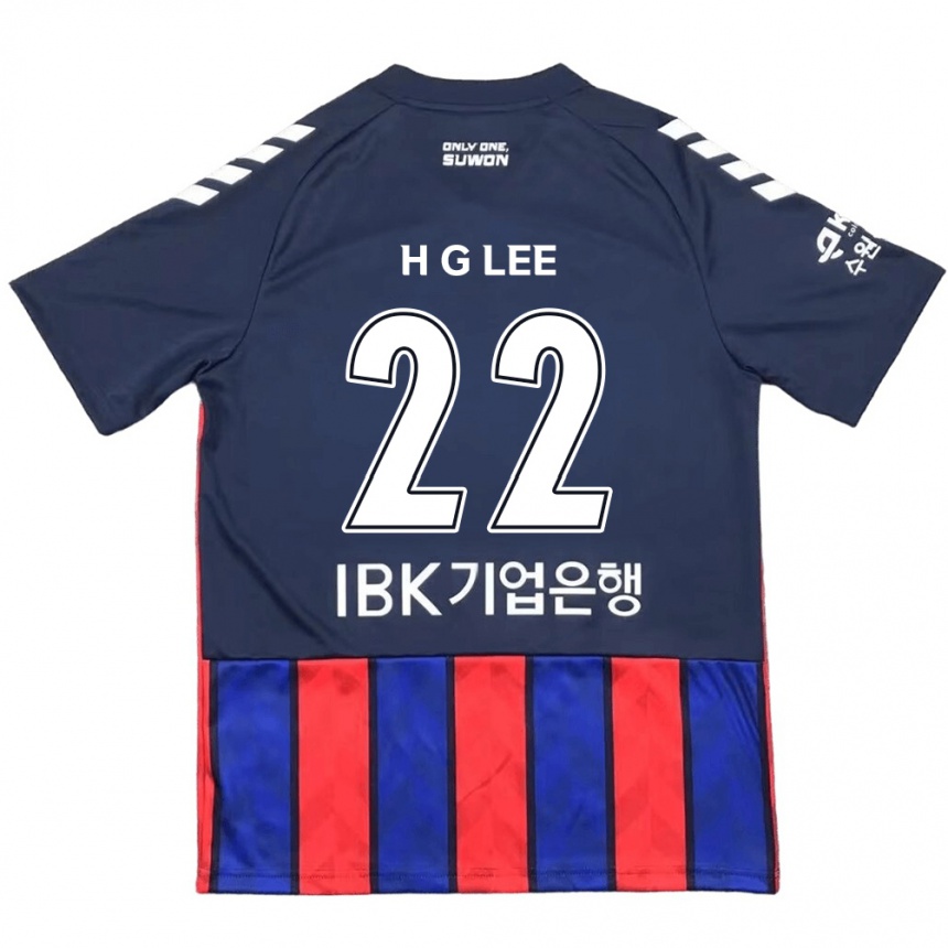 Niño Fútbol Camiseta Gwang-Hyeok Lee #22 Azul Rojo 1ª Equipación 2024/25