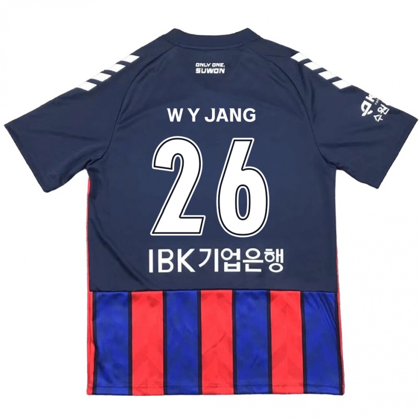 Niño Fútbol Camiseta Young-Woo Jang #26 Azul Rojo 1ª Equipación 2024/25