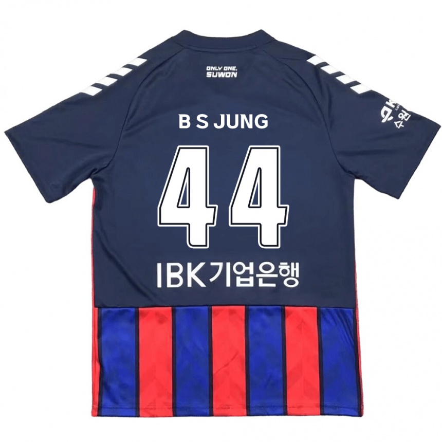 Niño Fútbol Camiseta Seung-Bae Jung #44 Azul Rojo 1ª Equipación 2024/25