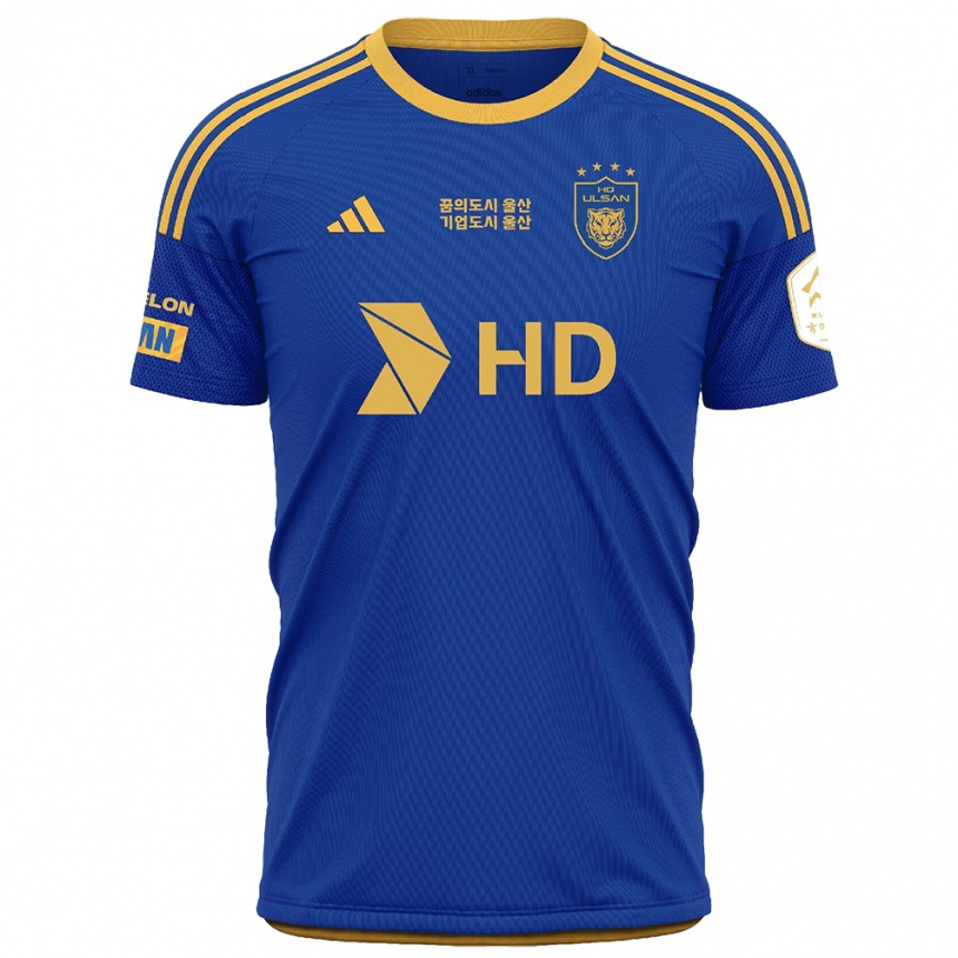 Niño Fútbol Camiseta Ju-Ho Choi #21 Azul Amarillo 1ª Equipación 2024/25