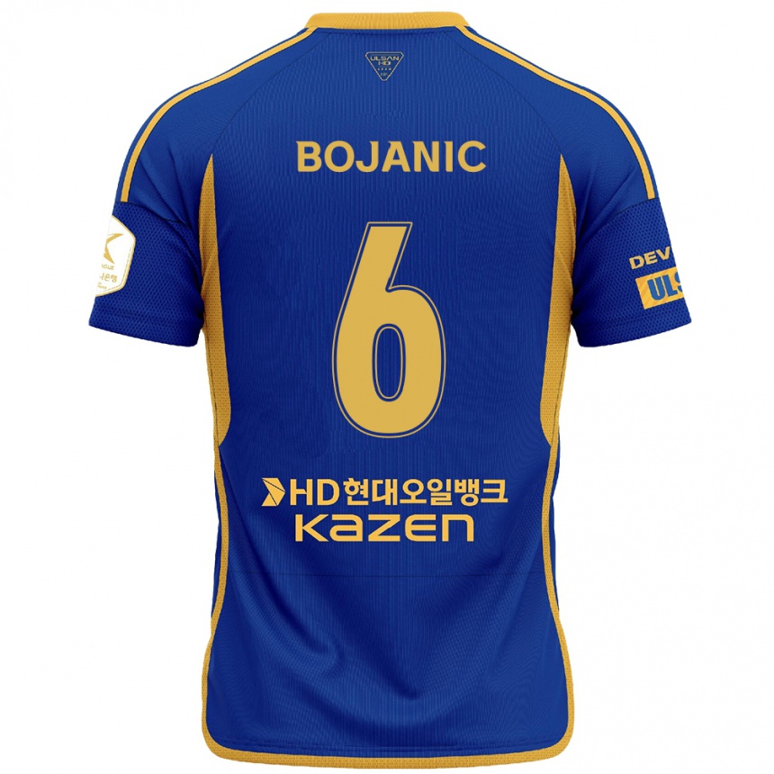 Niño Fútbol Camiseta Darijan Bojanic #6 Azul Amarillo 1ª Equipación 2024/25