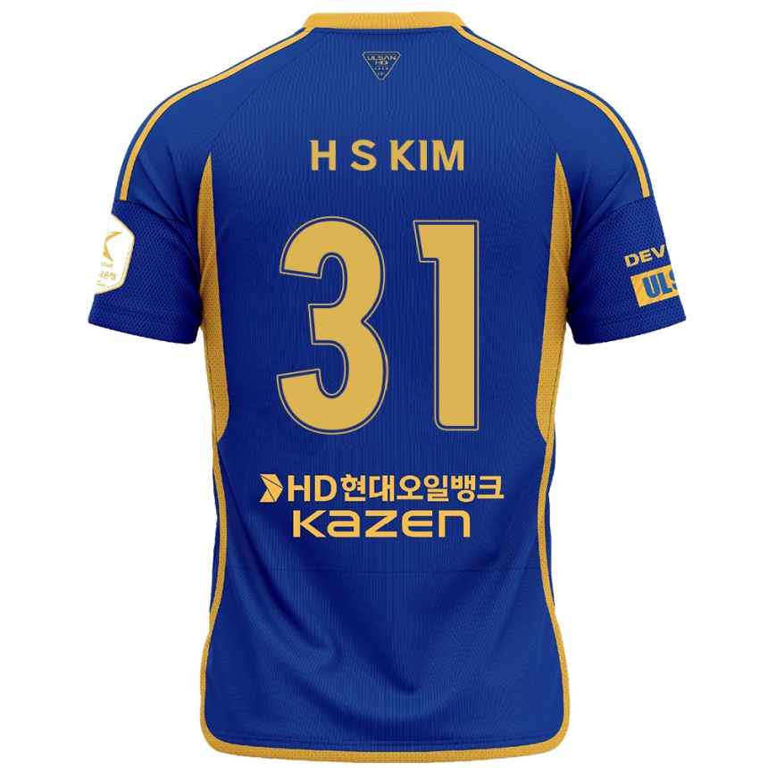 Niño Fútbol Camiseta Se-Hyoung Kim #31 Azul Amarillo 1ª Equipación 2024/25