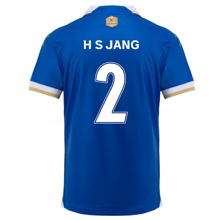 Niño Fútbol Camiseta Seok-Hwan Jang #2 Azul Blanco 1ª Equipación 2024/25