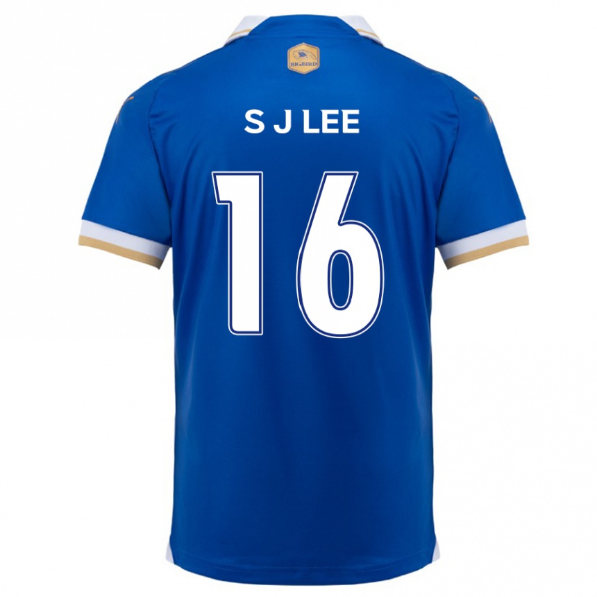 Niño Fútbol Camiseta Jong-Sung Lee #16 Azul Blanco 1ª Equipación 2024/25