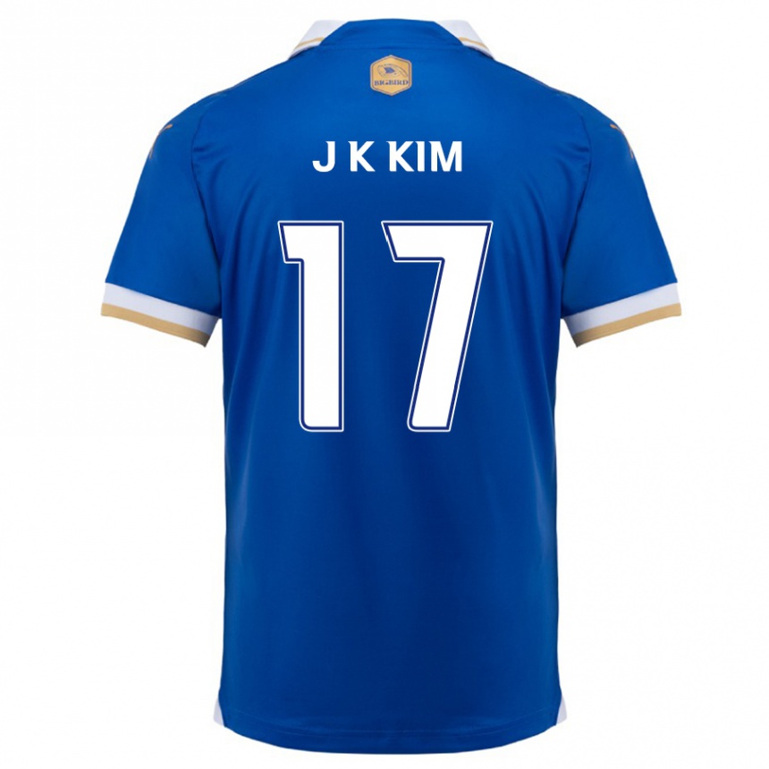 Niño Fútbol Camiseta Kyeong-Jung Kim #17 Azul Blanco 1ª Equipación 2024/25