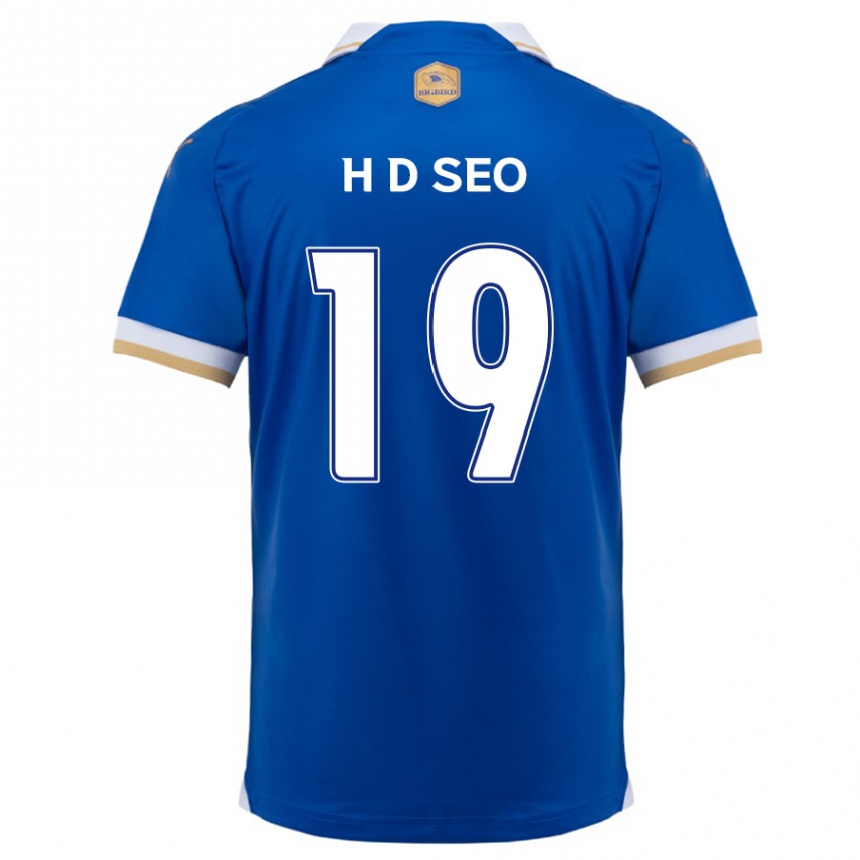 Niño Fútbol Camiseta Dong-Han Seo #19 Azul Blanco 1ª Equipación 2024/25