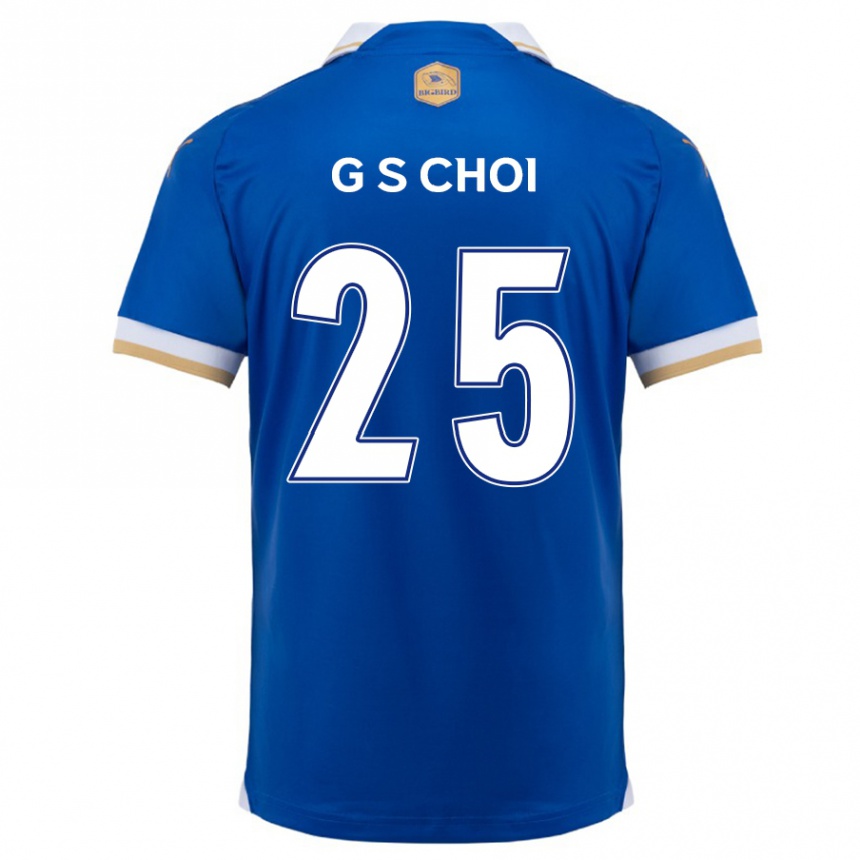 Niño Fútbol Camiseta Sung-Geun Choi #25 Azul Blanco 1ª Equipación 2024/25