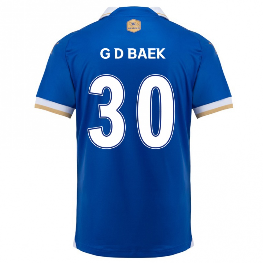 Niño Fútbol Camiseta Dong-Gyu Baek #30 Azul Blanco 1ª Equipación 2024/25