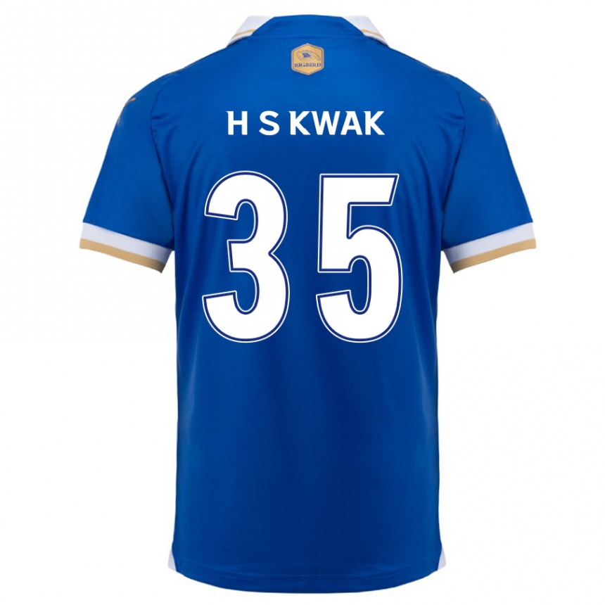 Niño Fútbol Camiseta Sung-Hoon Kwak #35 Azul Blanco 1ª Equipación 2024/25