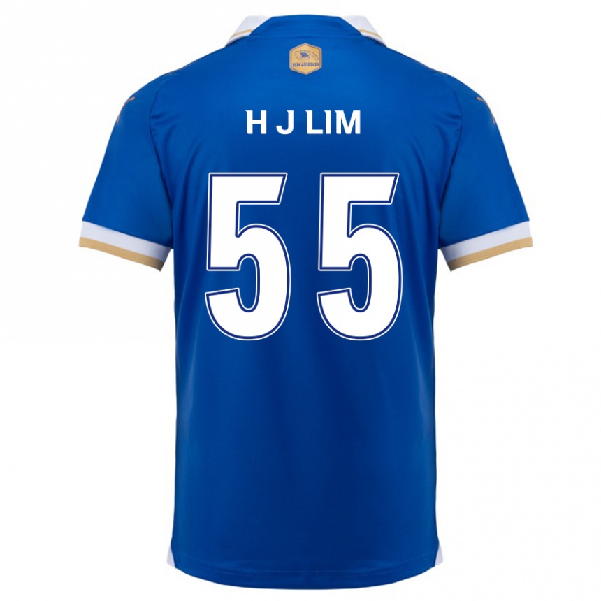 Niño Fútbol Camiseta Ji-Hoon Lim #55 Azul Blanco 1ª Equipación 2024/25