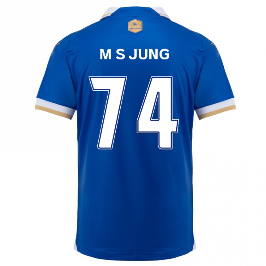 Niño Fútbol Camiseta Sung-Min Jung #74 Azul Blanco 1ª Equipación 2024/25