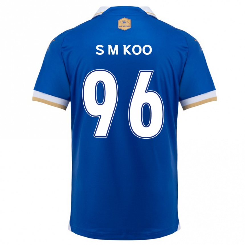 Niño Fútbol Camiseta Min-Seo Koo #96 Azul Blanco 1ª Equipación 2024/25