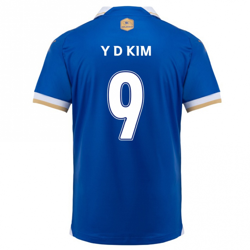 Niño Fútbol Camiseta Dong-Yeon Kim #9 Azul Blanco 1ª Equipación 2024/25