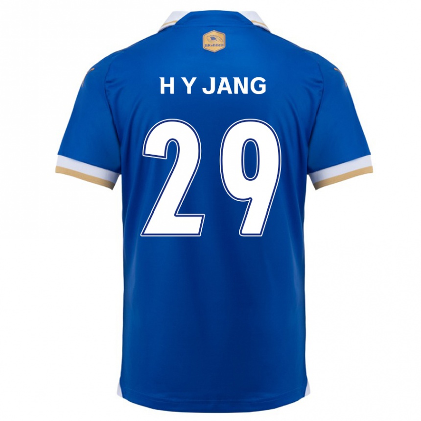 Niño Fútbol Camiseta Yo-Han Jang #29 Azul Blanco 1ª Equipación 2024/25