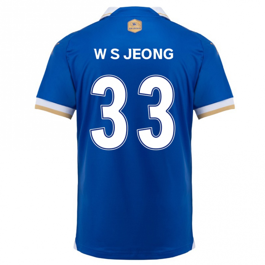 Niño Fútbol Camiseta Seo-Woo Jeong #33 Azul Blanco 1ª Equipación 2024/25