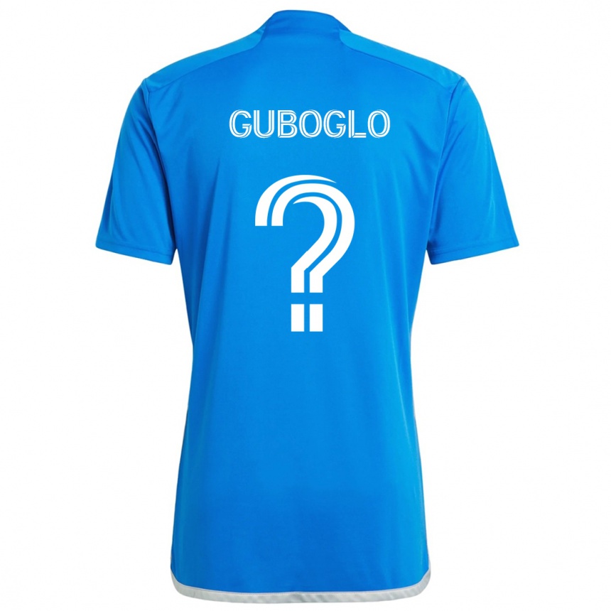 Niño Fútbol Camiseta Yuri Guboglo #0 Azul Blanco 1ª Equipación 2024/25