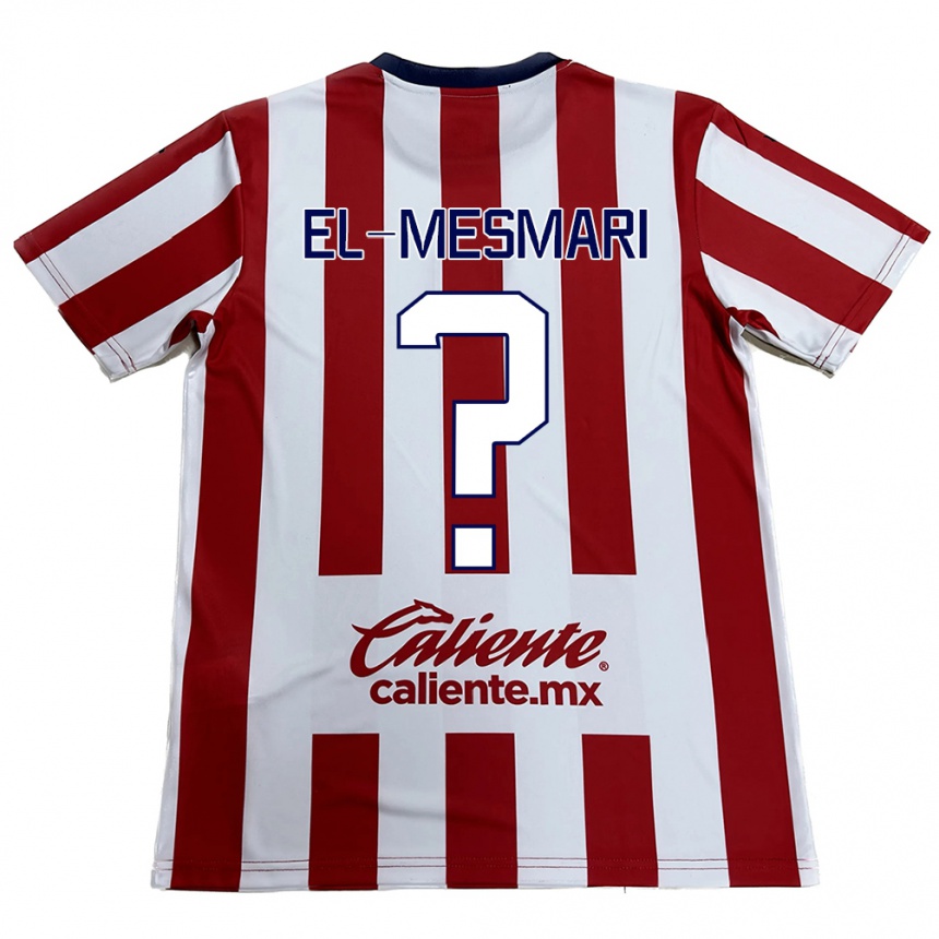 Niño Fútbol Camiseta Bruce El-Mesmari #0 Rojo Blanco 1ª Equipación 2024/25