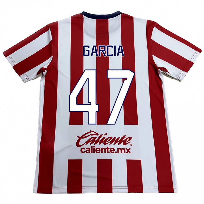 Niño Fútbol Camiseta Gael García #47 Rojo Blanco 1ª Equipación 2024/25