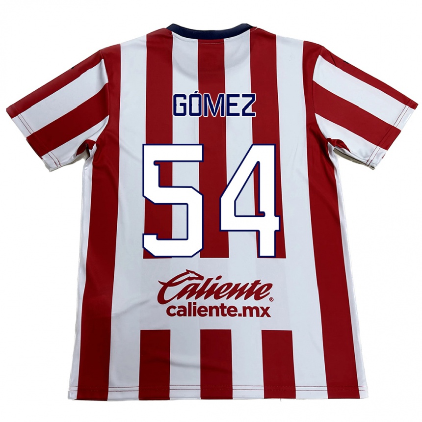 Niño Fútbol Camiseta Miguel Gómez #54 Rojo Blanco 1ª Equipación 2024/25