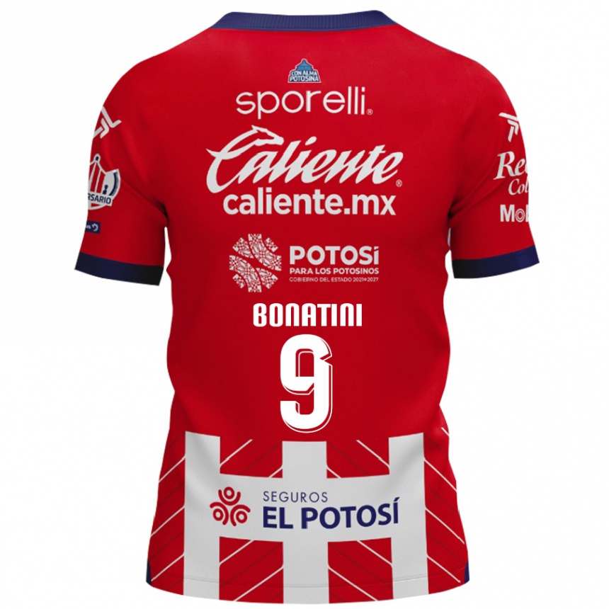 Niño Fútbol Camiseta Leo Bonatini #9 Rojo Blanco 1ª Equipación 2024/25