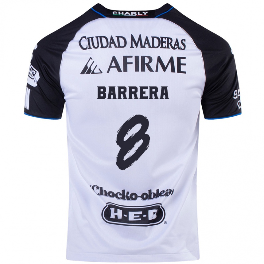 Niño Fútbol Camiseta Pablo Barrera #8 Azul Negro 1ª Equipación 2024/25