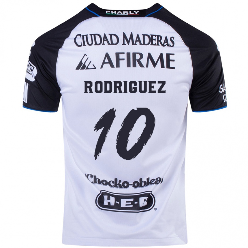 Niño Fútbol Camiseta Lucas Rodríguez #10 Azul Negro 1ª Equipación 2024/25