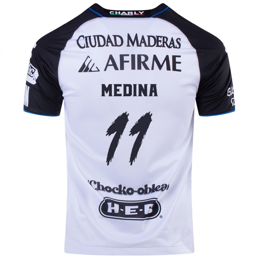 Niño Fútbol Camiseta Alan Medina #11 Azul Negro 1ª Equipación 2024/25