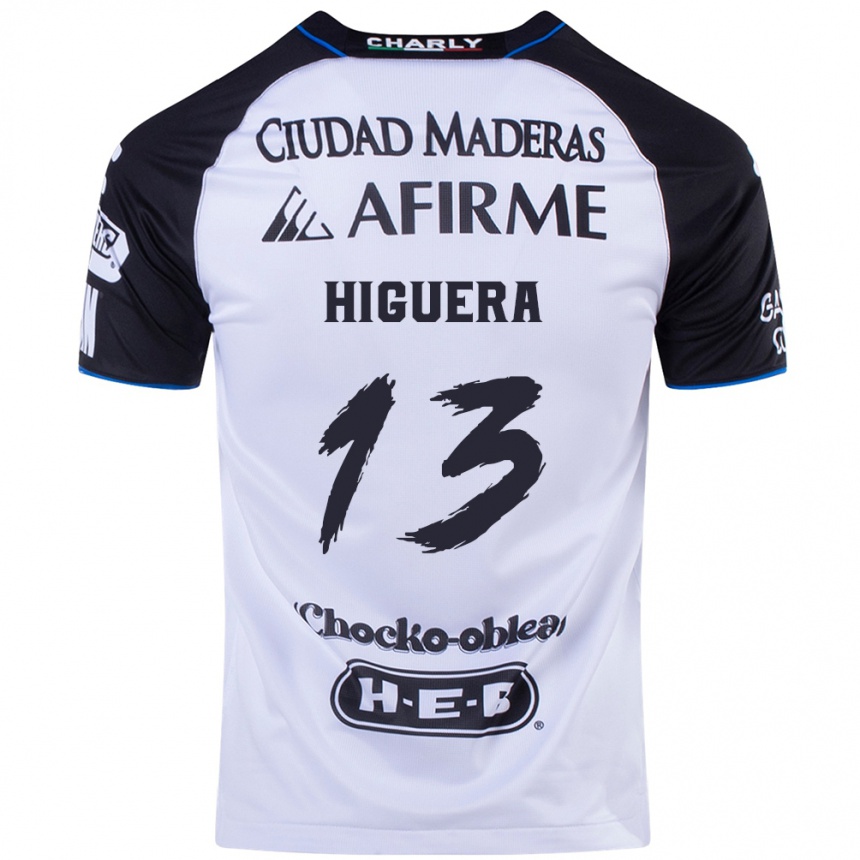 Niño Fútbol Camiseta Carlos Higuera #13 Azul Negro 1ª Equipación 2024/25