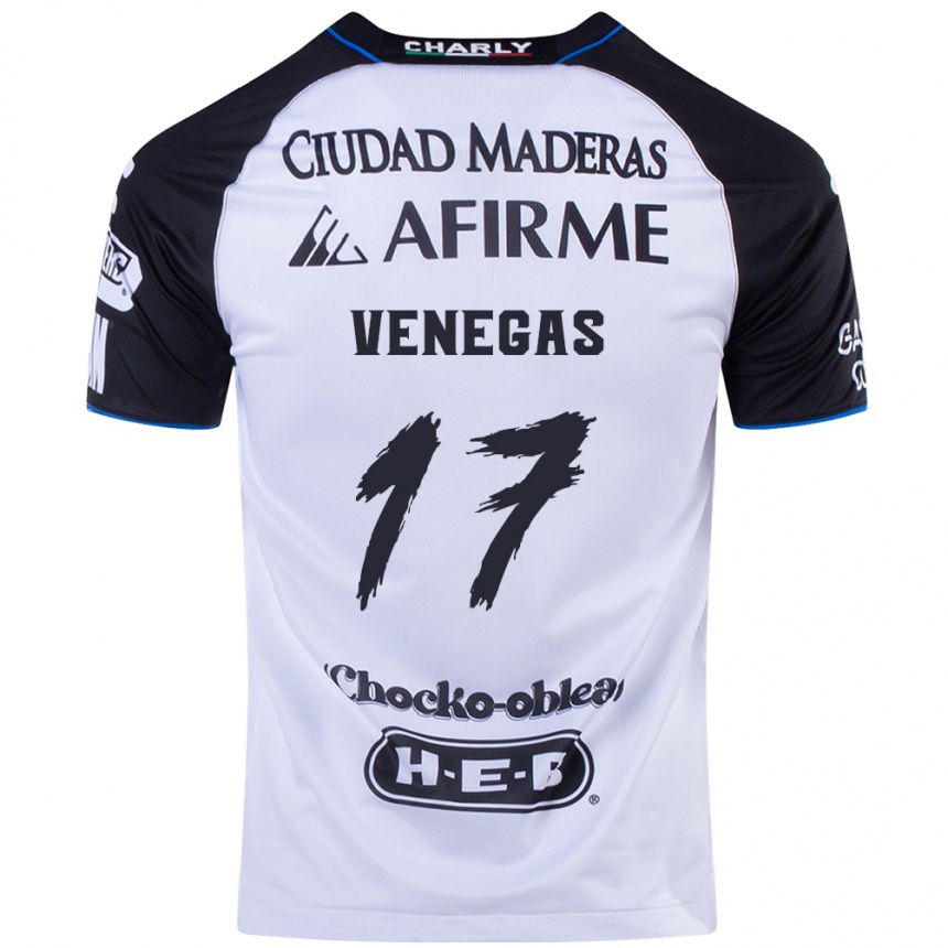 Niño Fútbol Camiseta Francisco Venegas #17 Azul Negro 1ª Equipación 2024/25