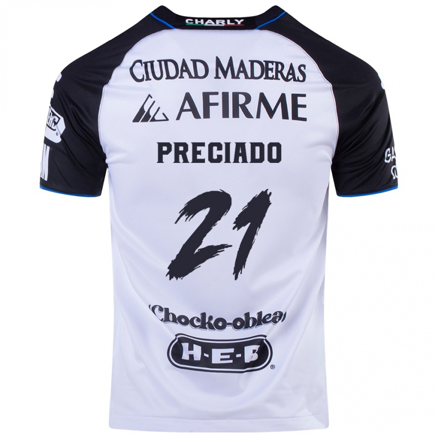 Niño Fútbol Camiseta Ayrton Preciado #21 Azul Negro 1ª Equipación 2024/25