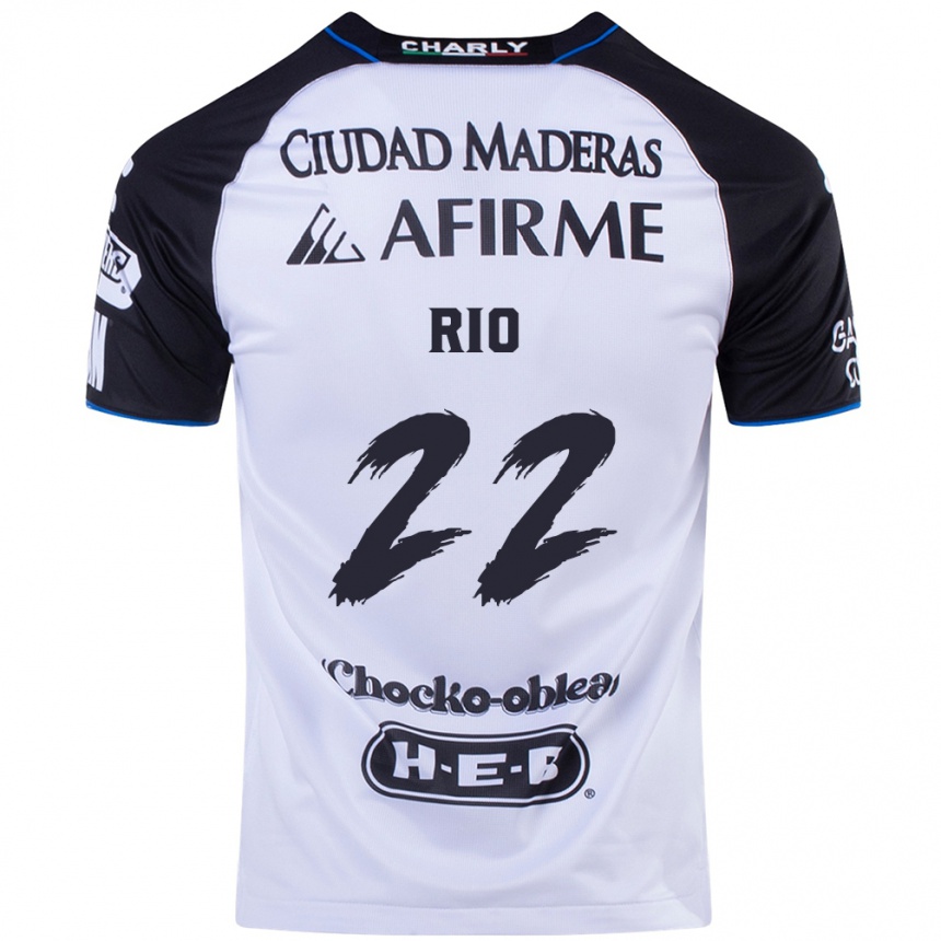 Niño Fútbol Camiseta Martín Rio #22 Azul Negro 1ª Equipación 2024/25