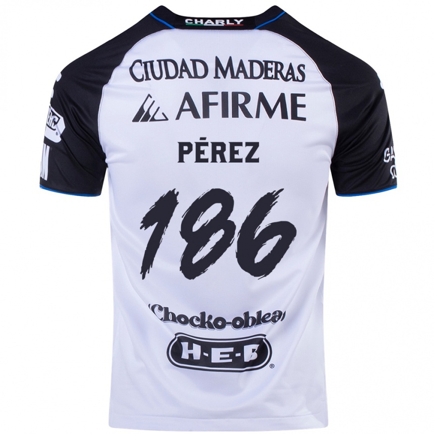 Niño Fútbol Camiseta José Pérez #186 Azul Negro 1ª Equipación 2024/25