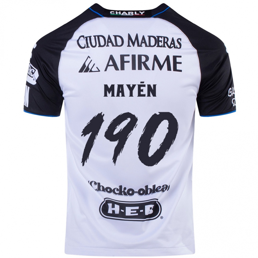 Niño Fútbol Camiseta Eduardo Mayén #190 Azul Negro 1ª Equipación 2024/25