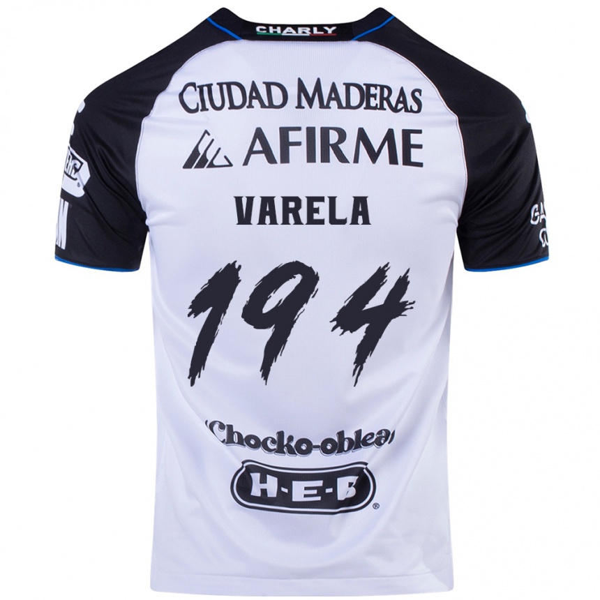 Niño Fútbol Camiseta José Varela #194 Azul Negro 1ª Equipación 2024/25