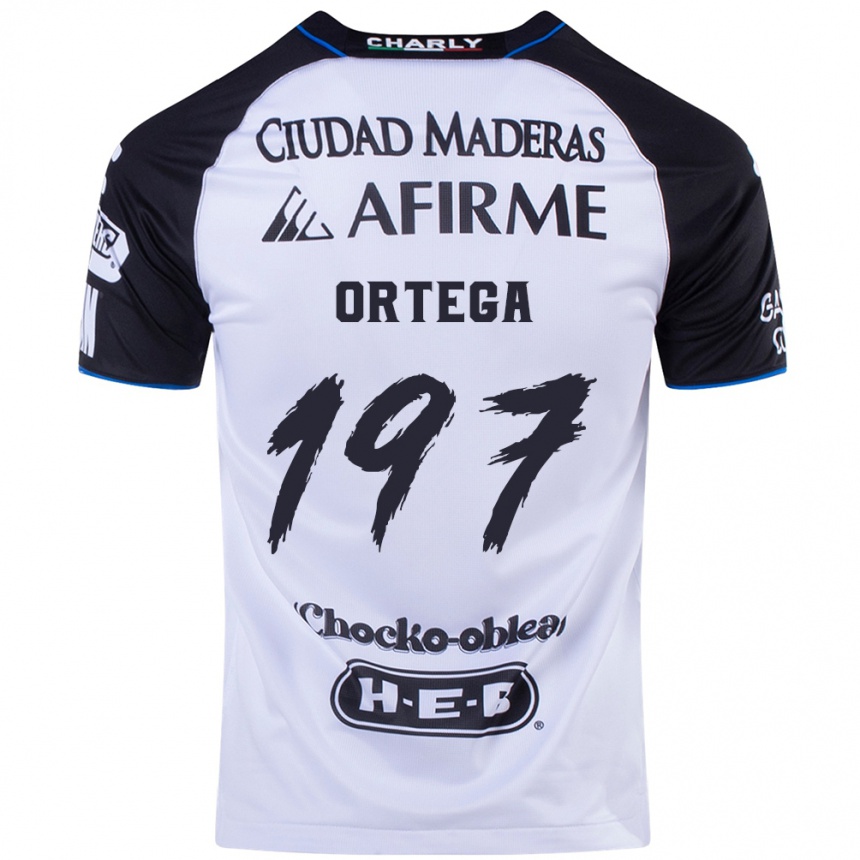 Niño Fútbol Camiseta Javier Ortega #197 Azul Negro 1ª Equipación 2024/25