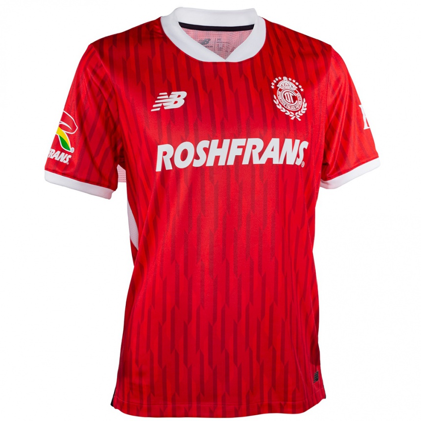 Niño Fútbol Camiseta Fernando Piñuelas #3 Rojo Blanco 1ª Equipación 2024/25